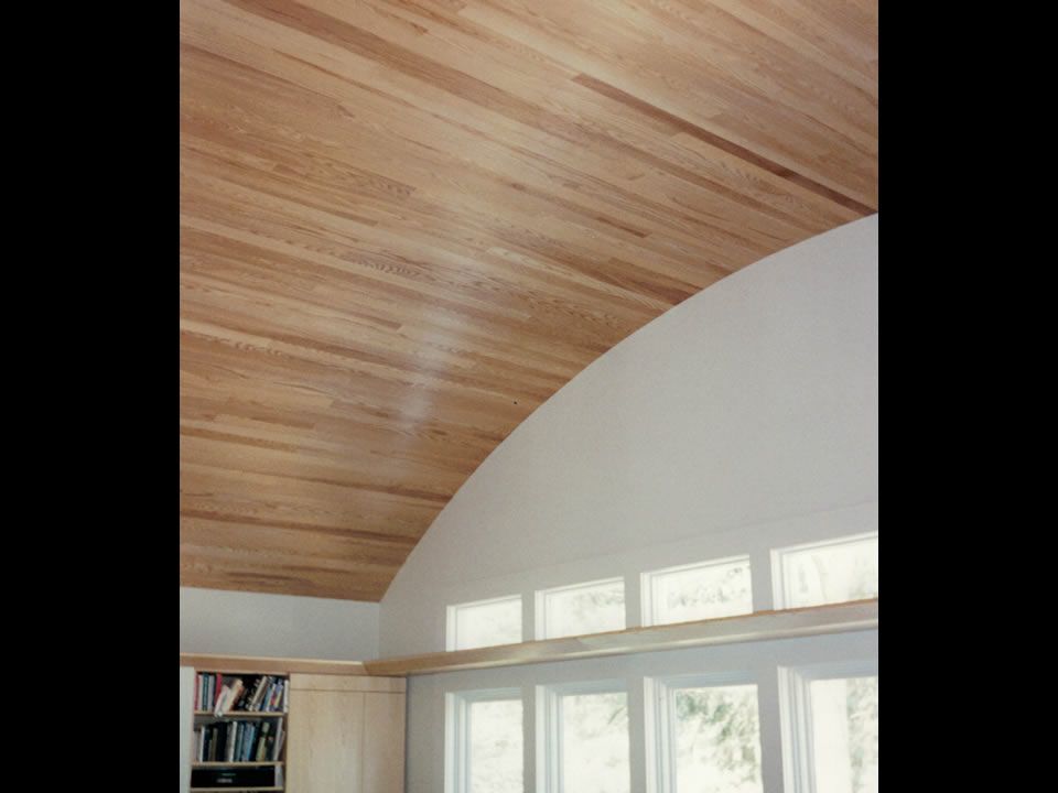 Custom Curved Oak Ceiling